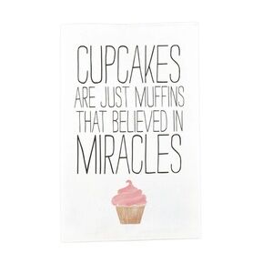 NWT Mud Pie Cupcake Kitchen Towel